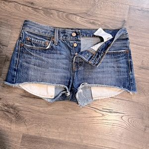 Levi’s 501 button up jean shorts